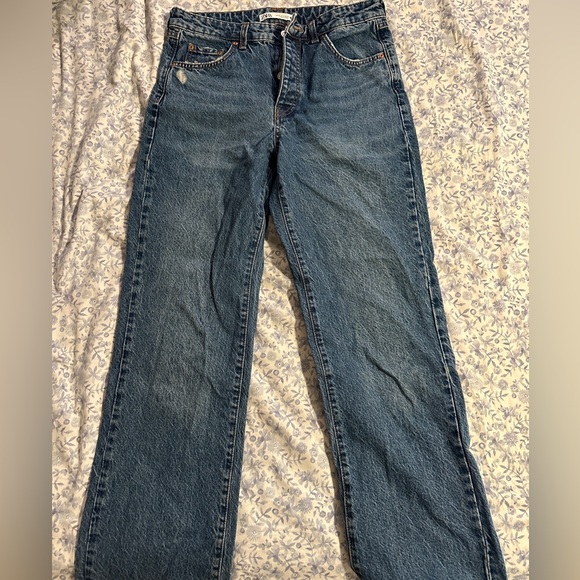 Zara Denim - Zara Light Blue Denim Straight Leg Jeans